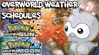 Pokemon Ultra Sun  Overworld Weather Schedules [upl. by Anitnegra945]