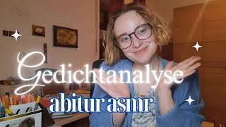 Abitur 2024 ASMR Gedichtanalyse 02 [upl. by Mariandi]