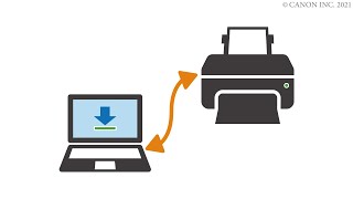 Connecting the printer and a computer via USB [upl. by Booze116]