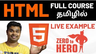 HTML Tutorial for beginners in Tamil 2024 HTML full course with example  Basic to website creation [upl. by Nilak]