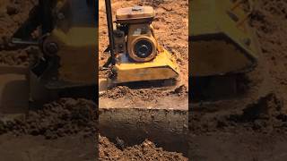 Plate compactor building foundation shorts [upl. by Caresa]