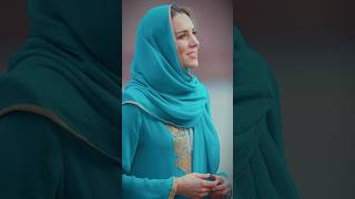 Royal Tour of Pakistan in 2019 Catherine in a turquoise shalwar kameez and matching headscarf [upl. by Anitnatsnoc]