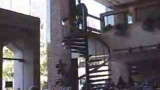 College student falls down spiral staircase [upl. by Annais]