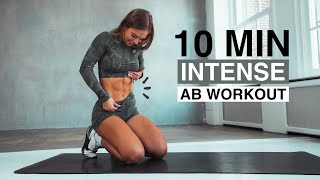 10 MIN INTENSE AB WORKOUT [upl. by Aitnis]