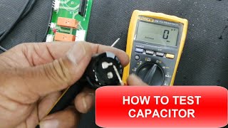 149 How to Test a Polar Capacitor DC Capacitor  Polarized Capacitor with multimeter [upl. by Noak800]