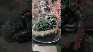 Warhammer 40k Dark angels primaris outrider wh40k miniaturepainting hobby [upl. by Sedinoel]