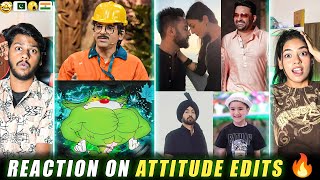 Reaction on Trending Attitude Edits 🔥  Boys Attitude Edits 😈🔥 [upl. by Hallette296]