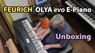 Unboxing  FEURICH affordable digital PIANO OLYA evo [upl. by Guidotti]