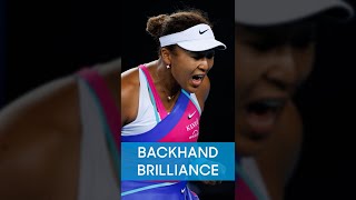 Naomi Osaka CRUNCHES backhand winner 💪 [upl. by Teddi]