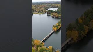 Beautiful Downtown Minocqua Drone Video Oct122024 🍁 minocqua cootslures drone [upl. by Retsel]