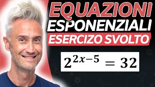 EQUAZIONI ESPONENZIALI Esercizio Svolto  La Fisica Che Ci Piace [upl. by Dani]