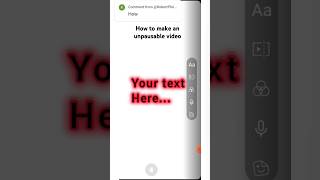 How to make an UnPausable video fypシ゚ tutorial ytshorts [upl. by Wilburn]