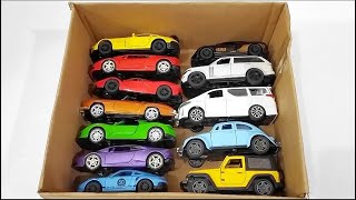 Box Full of Model Cars  Mazda Miniature toy car model Lamborghini  Review of toy cars L A3301 [upl. by Lepley]