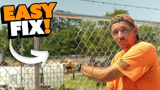 How To Repair Chain Link Fence Fabric Like A Pro [upl. by Stets491]