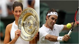 Wimbledon 2017 Muguruza crowned champion Federer faces Cilic for Title [upl. by Janeen]