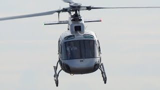 Helicopter Take Off Eurocopter AS 350B2 Ecureuil Video [upl. by Akcir]