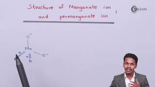 Structure of Manganate and Permanganate Ion  D and F Block Elements  Chemistry Class 12 [upl. by Assyli36]