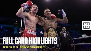 FULL CARD HIGHLIGHTS  Conor Benn vs Chris van Heerden [upl. by Llehsyt874]