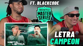 LETRA ES CAMPEÓN DE FMS CARIBE 🏆 ft BLACKCODE [upl. by Raleigh77]