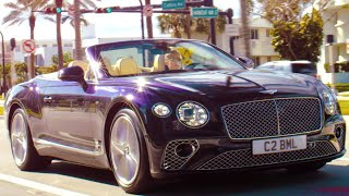 2019 Bentley Continental GT V8 Convertible – DARK SAPPHIRE [upl. by Ellecrad943]