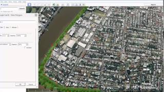 Google Earth Tutorial How to add a shape  polygon  to Google Earth [upl. by Halfon]