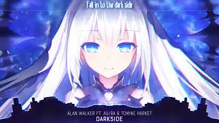 Nightcore  Darkside  Alan Walker  Lyrics 1 hour loop [upl. by Dearman291]