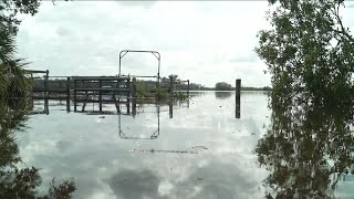 Flooding in Pemberton Creek following Hurricane Milton [upl. by Alaecim512]