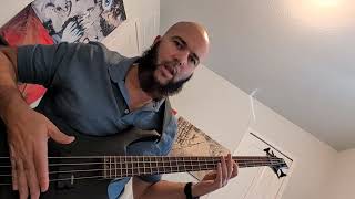 ESP bass guitar model LTD F204BLKS revisited bass playing with ⚡  Subscribe [upl. by Ecirpak]