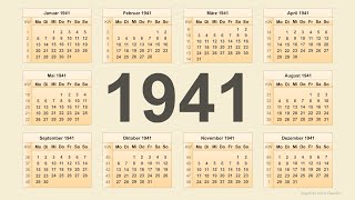 Kalender 1941 [upl. by Nyvek535]