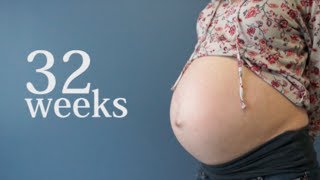 32 Weeks Pregnant  Out of Breath Gender Reveal Low Down Movement [upl. by Nylarac859]