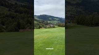 Beautiful Switzerland Swiss Mountains View Hole 9 Golf FlühliSörenberg Entlebuch Shorts [upl. by Riancho]