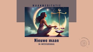 Nieuwe Maan in Weegschaal  maanmeditatie [upl. by Alhak]