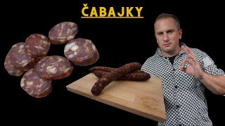 ČABAJSKÁ KLOBÁSA  ČABAJKY  Jednoduchý recept  Kvalitní klobásy  Mistr Málek [upl. by Ellehsim]