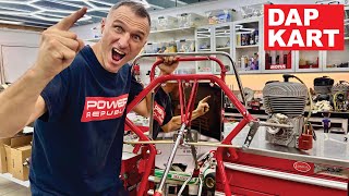 Vintage DAP Kart Restoration Project Episode 4 New Chrome  POWER REPUBLIC [upl. by Ijat436]