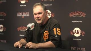 Bochy on Hwang Hes a clutch hitter [upl. by Nnaillek]