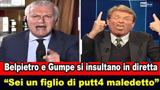 Belpietro e Gumpel ‘Racconti fesserie’ ‘Basta’  Scontro Acceso in Diretta [upl. by Hescock]