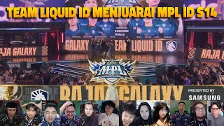 LAHIRNYA JUARA BARU MPL ID S14 ❗REAKSI STREAMER GRAND FINAL RRQ HOSHI VS TLID  GAME 7 [upl. by Eiger]