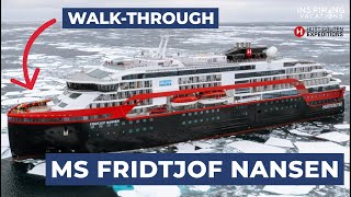 Hurtigruten  MS Fridtjof Nansen Ship Walkthrough [upl. by Myer]