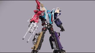 Transformers stop motion：Badass combiner Hades Liokaiser [upl. by Ydnahs]