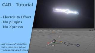 Electricity Effect in Cinema 4D  Sneak Peek [upl. by Halverson944]