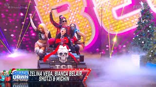 Zelina Vega Bianca Belair Shotzi amp Michin Entrance  WWE SmackDown December 22 2023 [upl. by Ob]