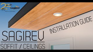 SAGIREV  SoffitCeiling Installation Guide [upl. by Ilrebmyk]