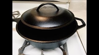 How To Season A Cast Iron Skillet Lodge [upl. by Nee498]