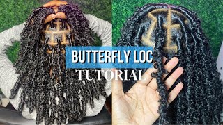 Butterfly Loc Bob Tutorial  How To Make Them Distressed [upl. by Kippy]