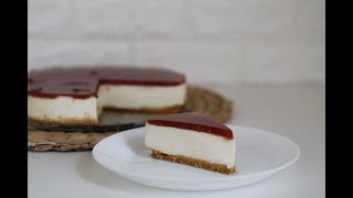 Cómo hacer tarta de queso Philadelphia sin gluten sin lactosa y sin horno [upl. by Aeki]