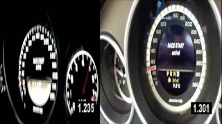 Mercedes C63 AMG vs CLS63 AMG 0100 [upl. by Wallinga]