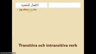 Transitiva och intransitiva verb [upl. by Naasah]