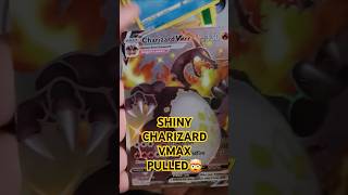 I pulled Shiny Charizard Vmax🤯😍✨️🦎🐉🔥 pokemon charizard short shiny pokemontcg rare fire cool [upl. by Atiragram419]