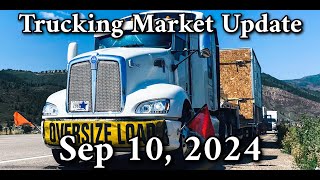 Trucking Market Update 91024 with DAT Load Board [upl. by Nottirb]