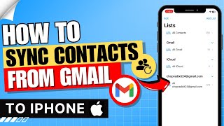 How to Sync Contacts from Gmail to iPhone ✅  Sync Contacts from Google Account to Iphone [upl. by Grous87]